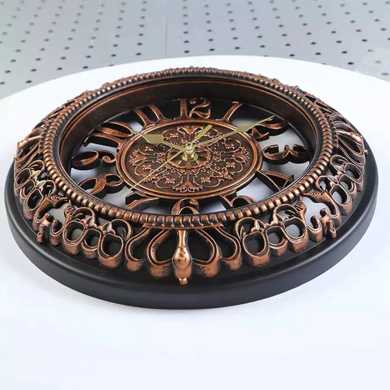 VINTAGE MODERN NUMERAL ROUND WALL CLOCK