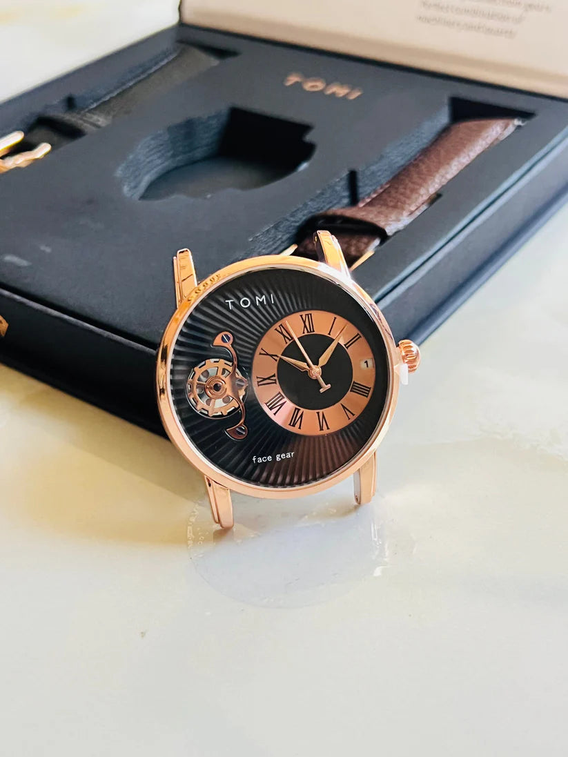 T-104 Face Gear Dual Strap Watch