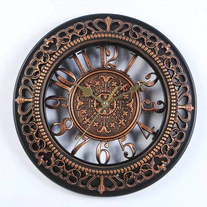 VINTAGE MODERN NUMERAL ROUND WALL CLOCK
