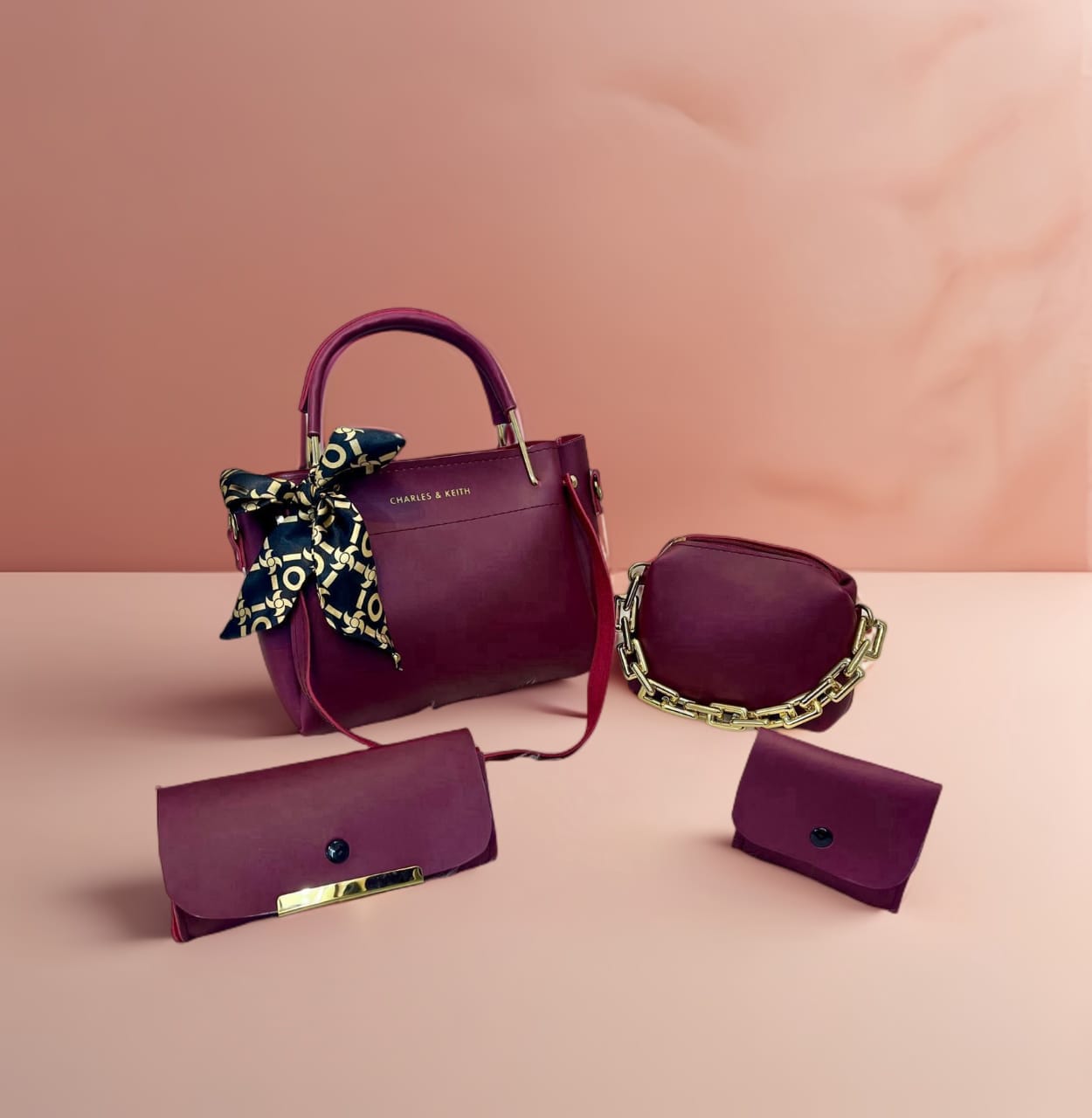 C & K High Quality 4pcs Hand bag