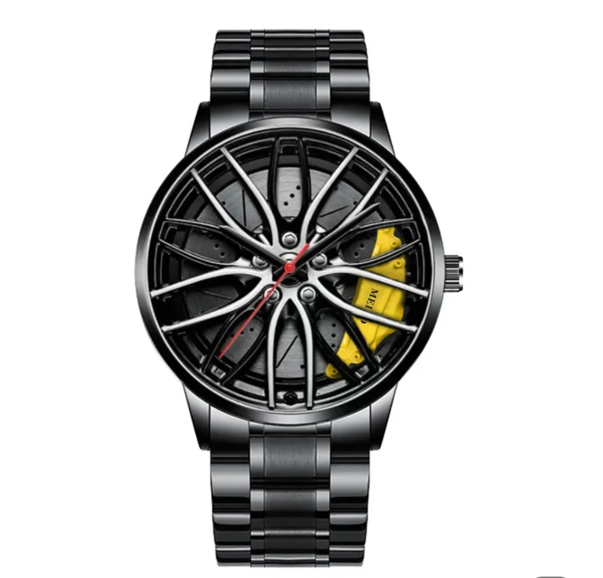 The Alloy Wheel Watch with Stainless Steel Strap