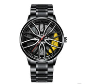 The Alloy Wheel Watch with Stainless Steel Strap