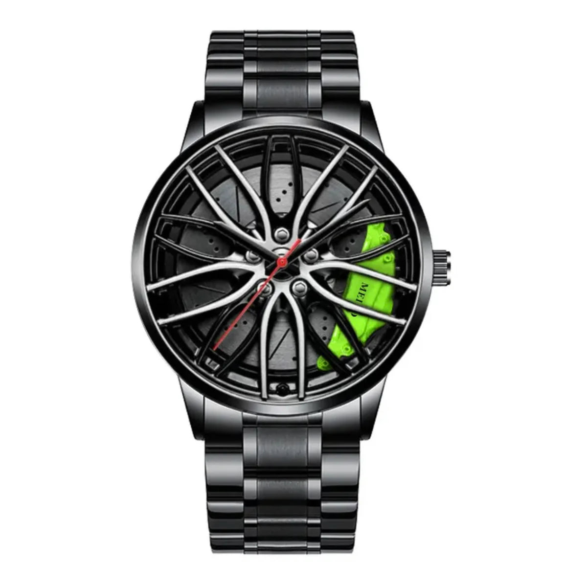 The Alloy Wheel Watch with Stainless Steel Strap