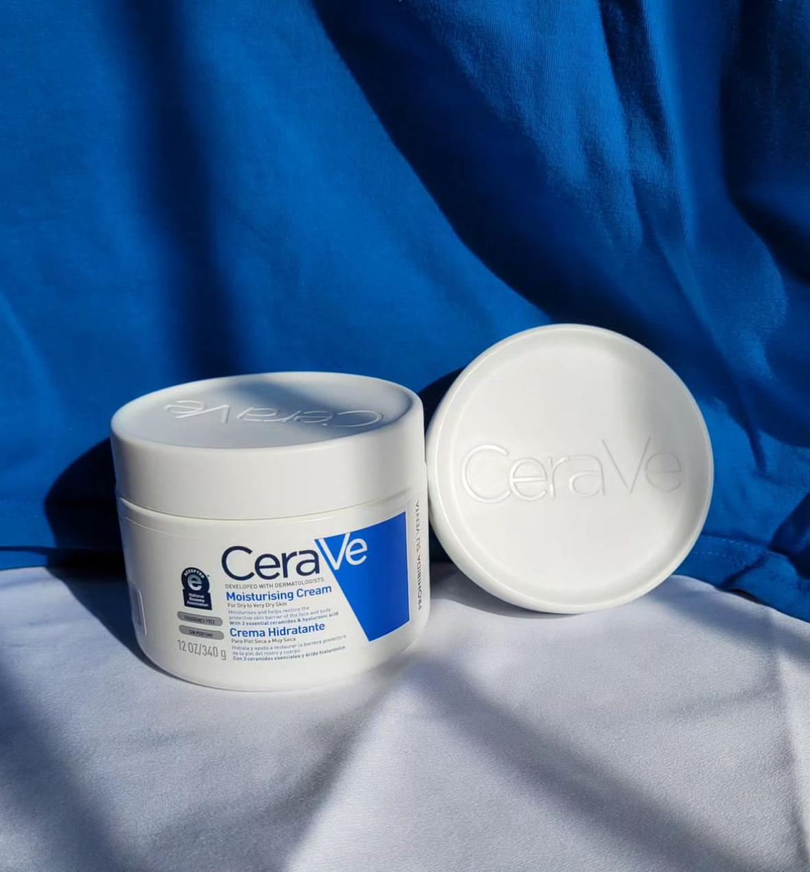 CeraVe Moisturizing Cream 340g| Body and Face Moisturizer for Dry Skin | Body Cream with Hyaluronic Acid and Ceramides | Hydrating Moisturizer | Fragrance Free Non-Comedogenic