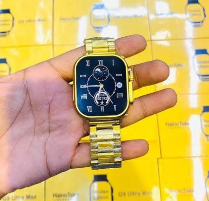 G9 Ultra Pro Smart Watch (Golden Edition) - 49MM Ultra Series 8.