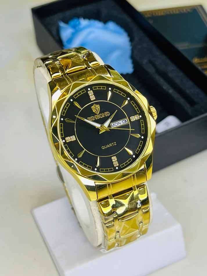 Branded Stainless Steel Business Quartz Watch