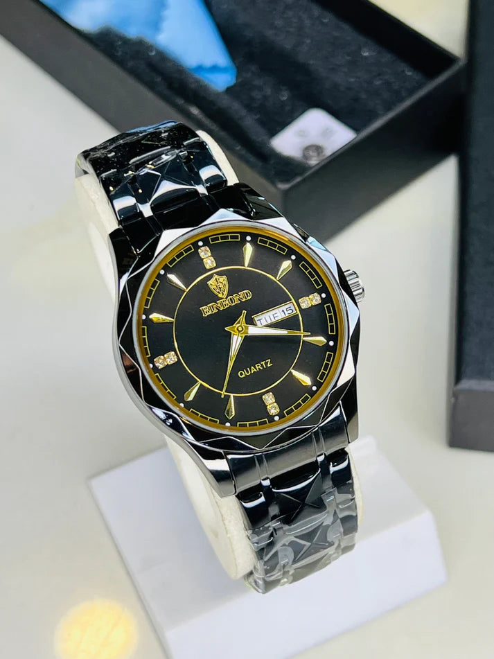 Branded Stainless Steel Business Quartz Watch
