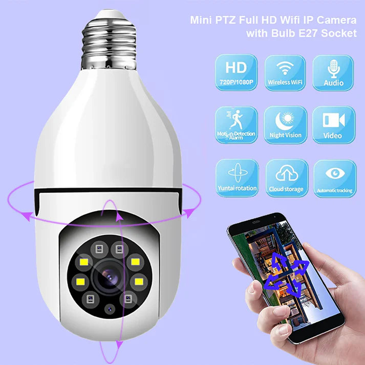 ZEMP|💥Wireless Wifi  360° Light Bulb Camera
