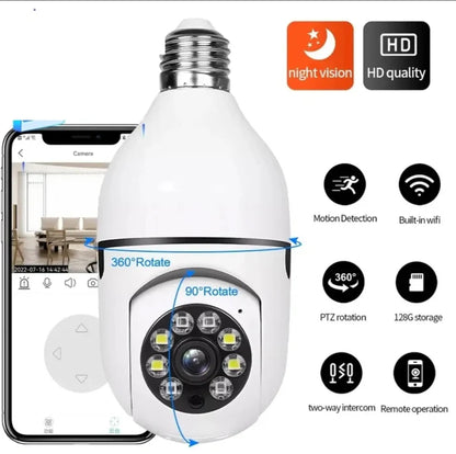 ZEMP|💥Wireless Wifi  360° Light Bulb Camera