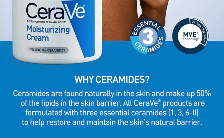 CeraVe Moisturizing Cream 340g| Body and Face Moisturizer for Dry Skin | Body Cream with Hyaluronic Acid and Ceramides | Hydrating Moisturizer | Fragrance Free Non-Comedogenic