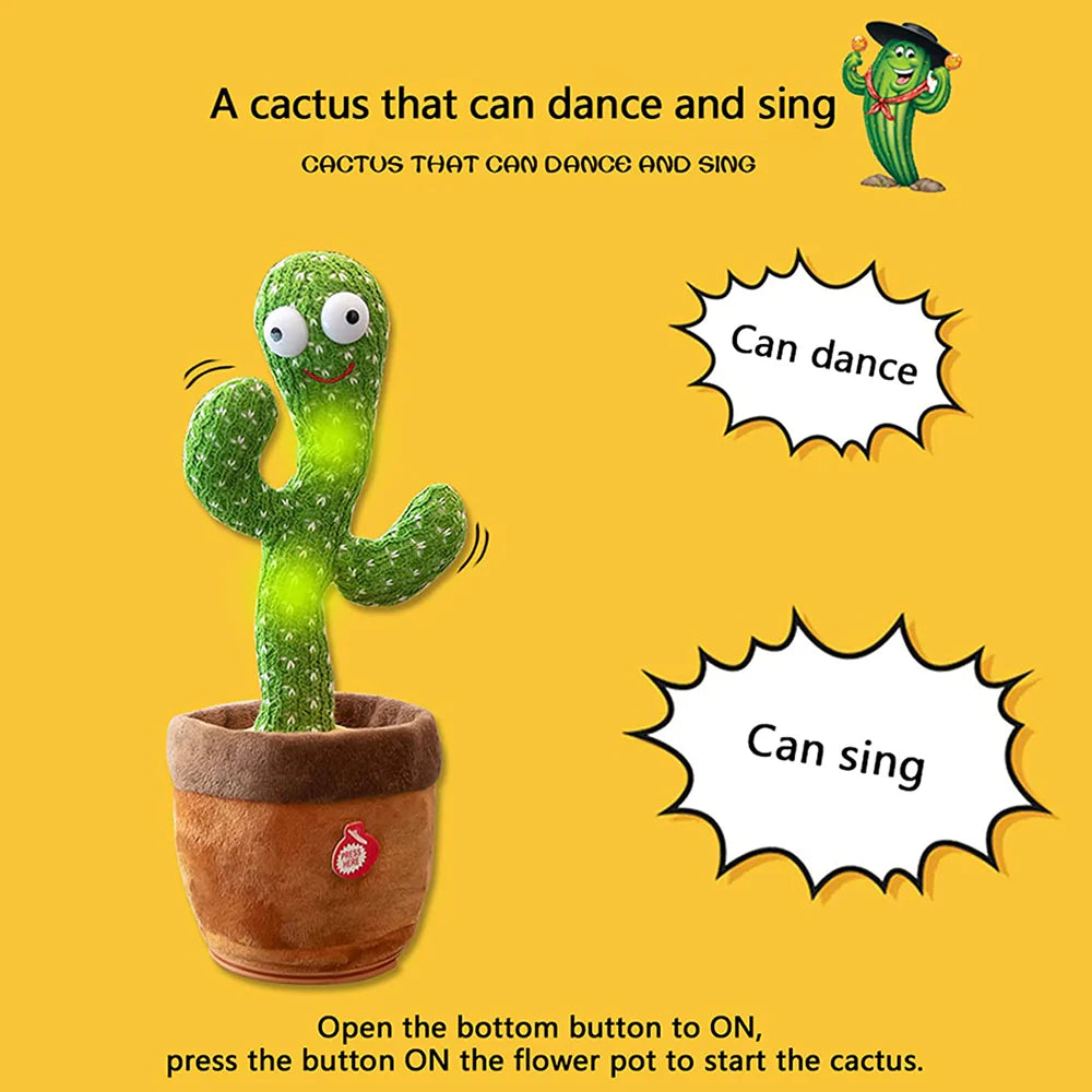 ZEMP|Dancing & Singing Repeat Your Words Cactus Toy