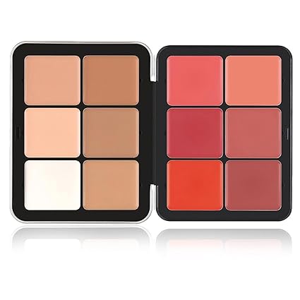 Carla Secret 12 Color Cream Concealer & Blush Palette 2 in 1