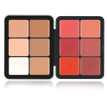 Carla Secret 12 Color Cream Concealer & Blush Palette 2 in 1
