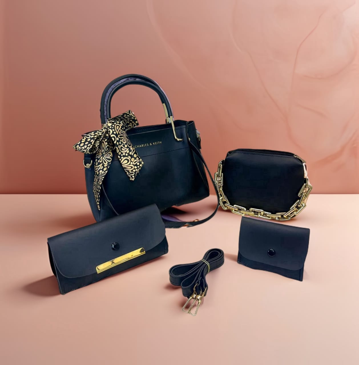 C & K High Quality 4pcs Hand bag