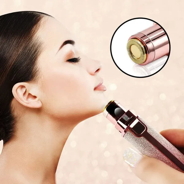 2 In 1 Rechargeable Electric Eyebrow Trimmer + Body Facial Hair Cleaner
