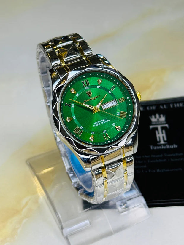 Branded Stainless Steel Business Quartz Watch