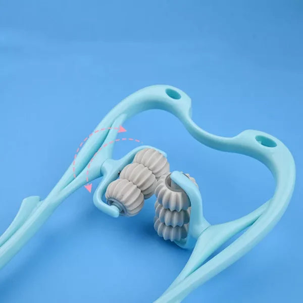 6 Wheel Pressure Point Manual Neck Massager