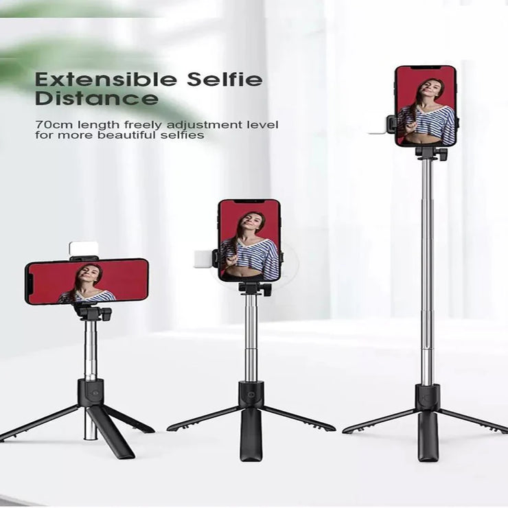 Multifunctional Portable Bluetooth Wireless Integrated Selfie Stick & Tripod