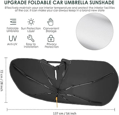 High Quality Car Windshield Umbrella Foldable with Pouch