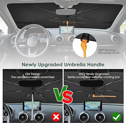 High Quality Car Windshield Umbrella Foldable with Pouch